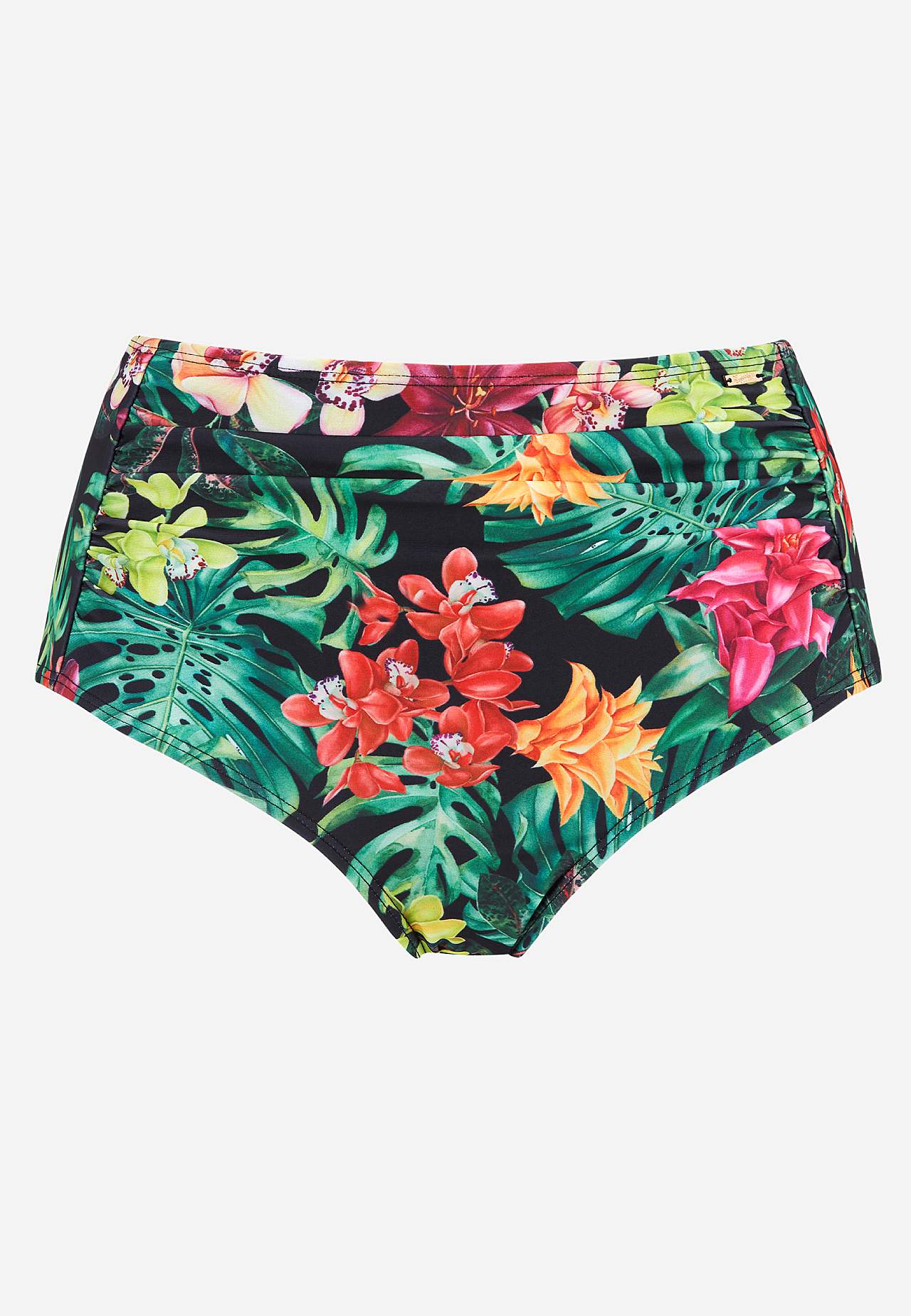 Bikiniunderdel med høy midje og et blomstermønster Palm Springs